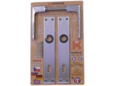 Kování dveřní 26101 klika/klika 90 mm klíč hliník blistr (069001)